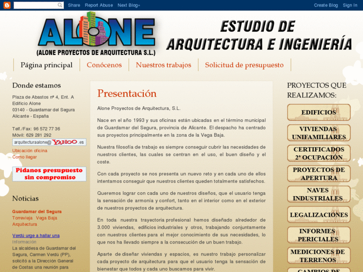 www.arquitecturaalone.es