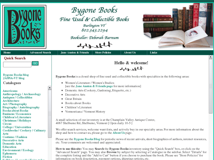 www.bygonebooksvermont.com