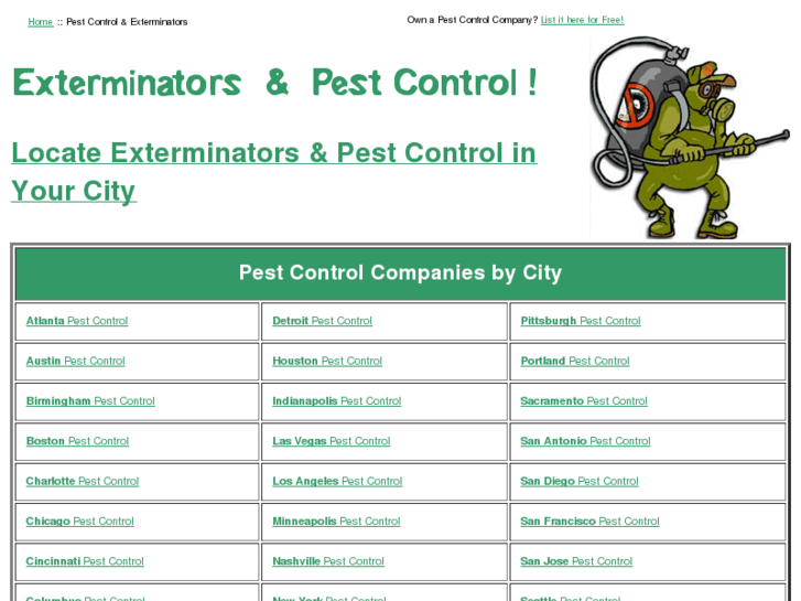 www.exterminatorpestcontrol.com