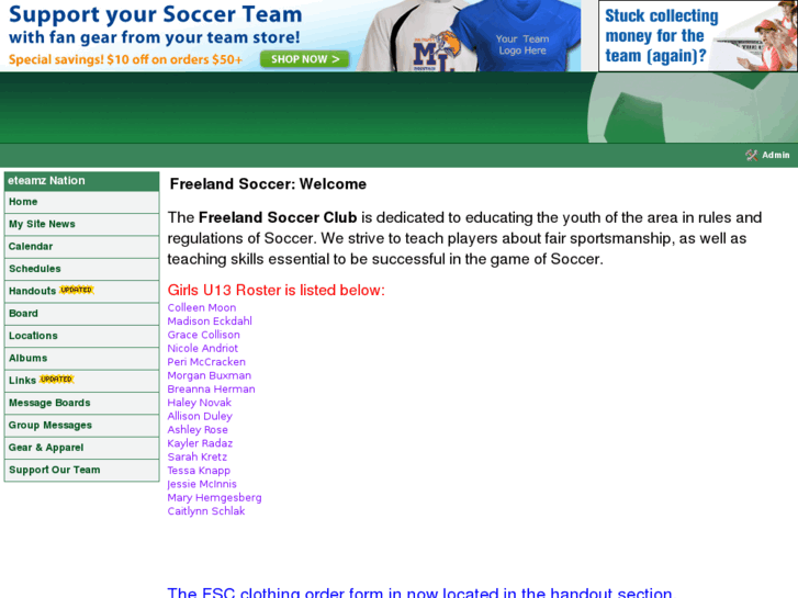 www.freelandsoccer.com