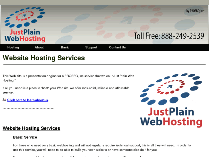 www.justplainwebhosting.com