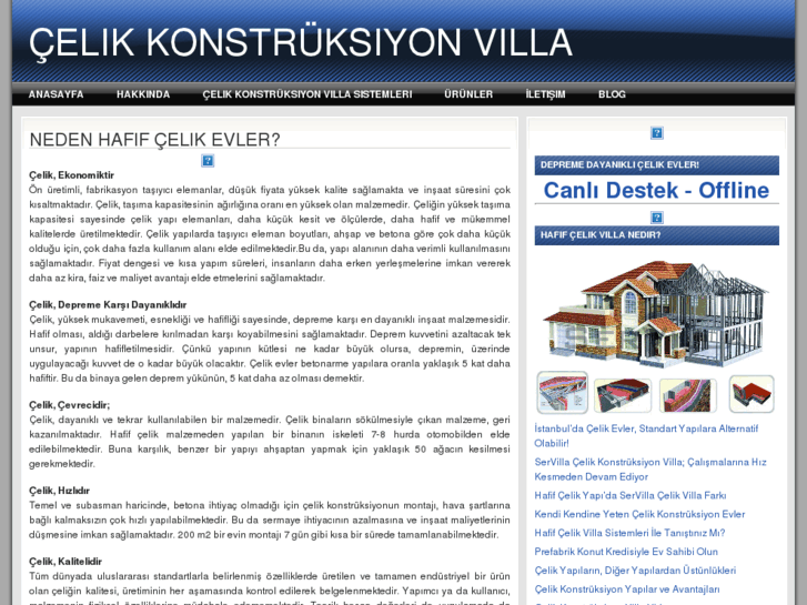 www.celikkonstruksiyonvilla.com