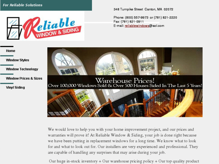 www.reliablewindow.net