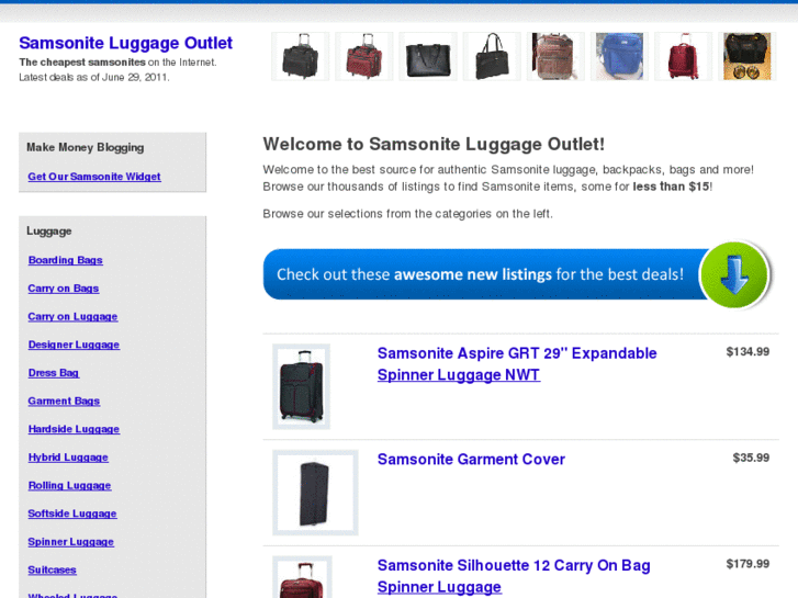 www.samsoniteluggageoutlet.com