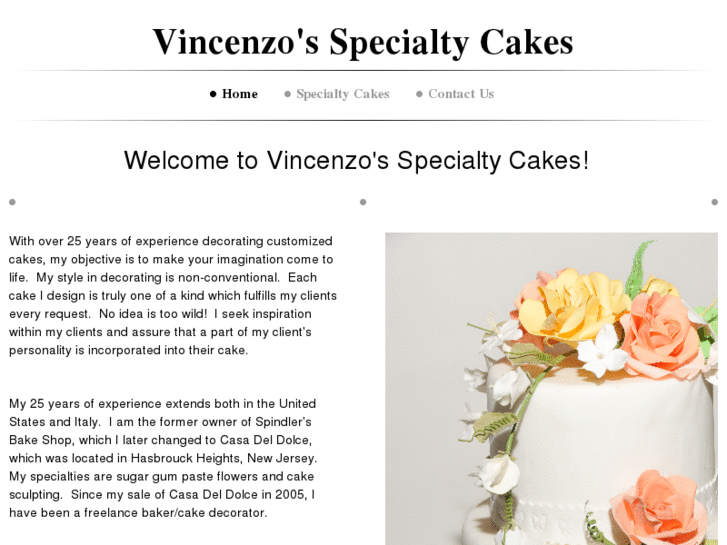 www.vincenzocakes.com