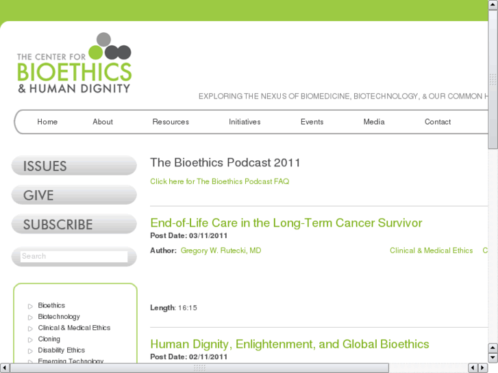 www.bioethicspodcast.com