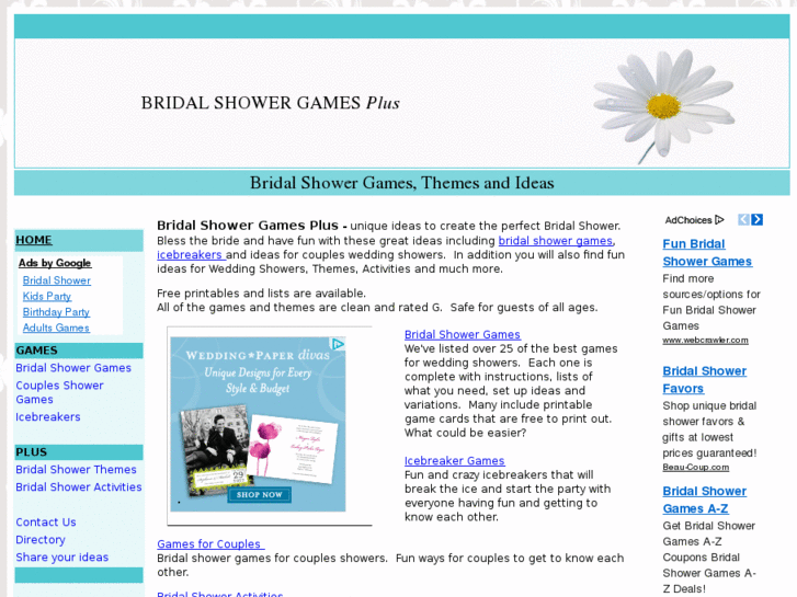 www.bridalshowergamesplus.com