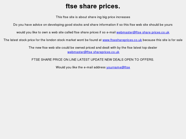 www.ftseshareprices.co.uk