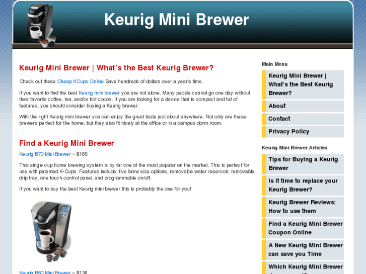 www.keurigminibrewer.org