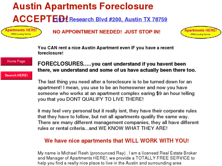 www.austinapartmentsforeclosureaccepted.com