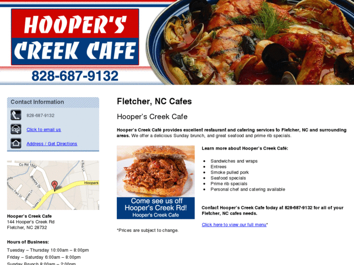 www.hooperscreekcafe.com