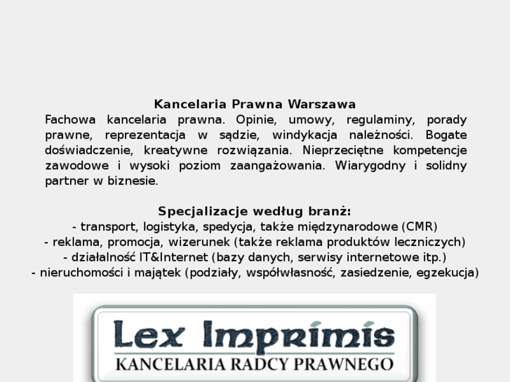 www.kancelariaprawnawarszawa.com