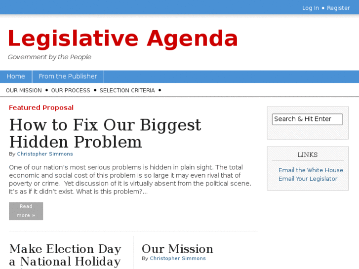 www.legislativeagenda.com