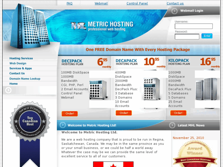 www.metric-hosting.ca