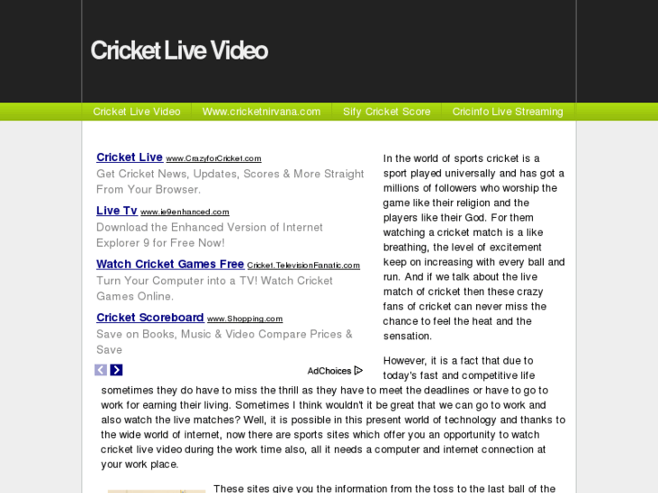 www.cricketlivevideo.info