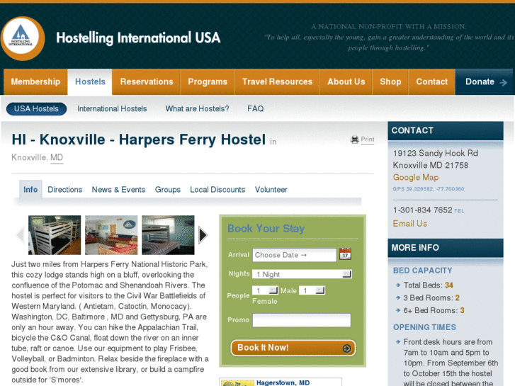 www.harpersferryhostel.com