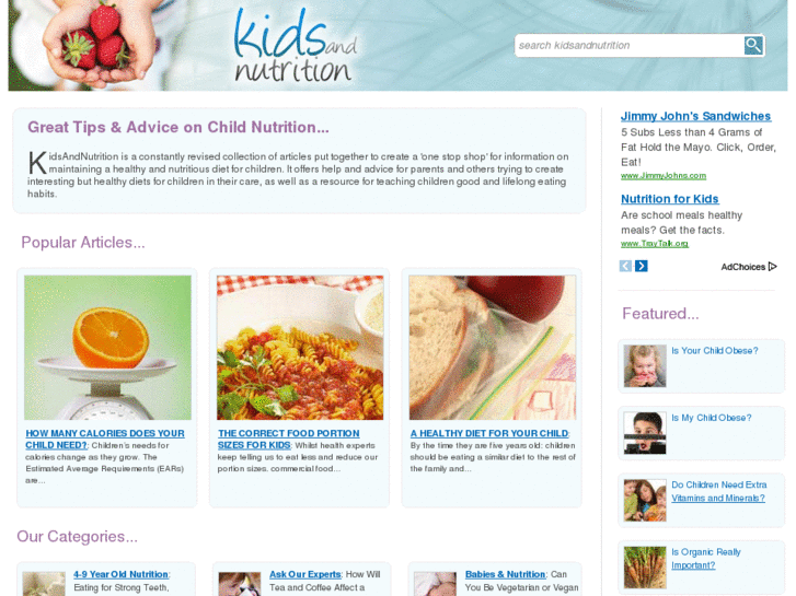 www.kidsandnutrition.co.uk