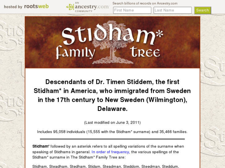 www.stidhamfamilytree.com