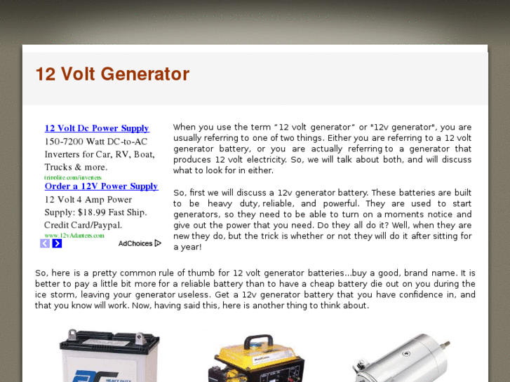 www.12voltgenerator.com