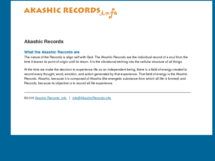 www.akashicrecords.info