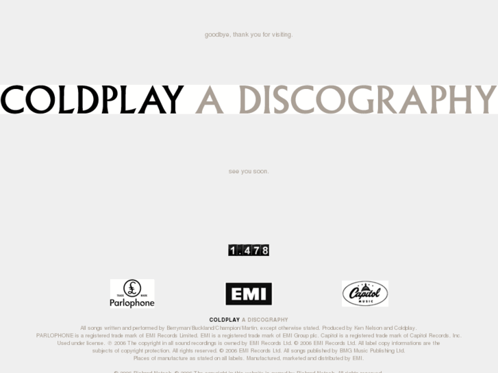 www.coldplay-discography.com