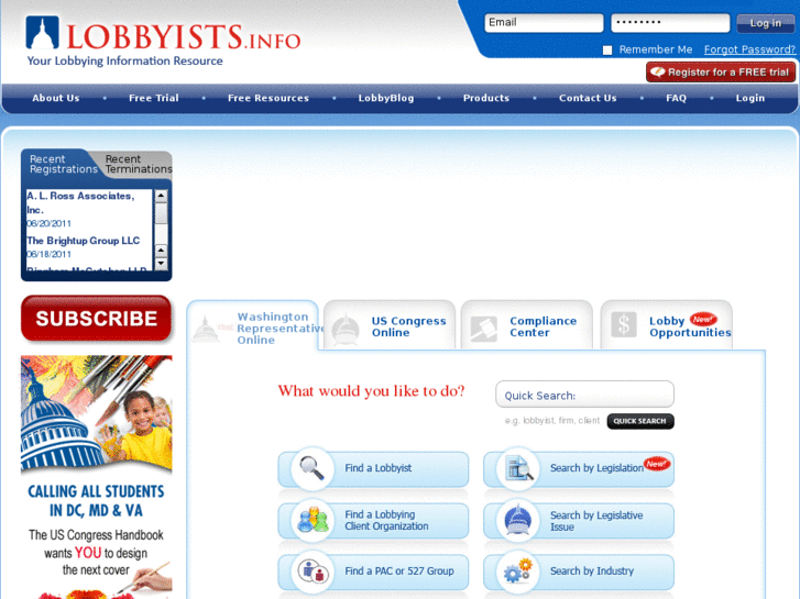 www.lobbyists.info