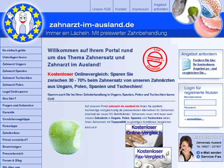 www.zahnarztimausland.com