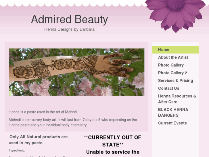 www.admiredbeauty.com