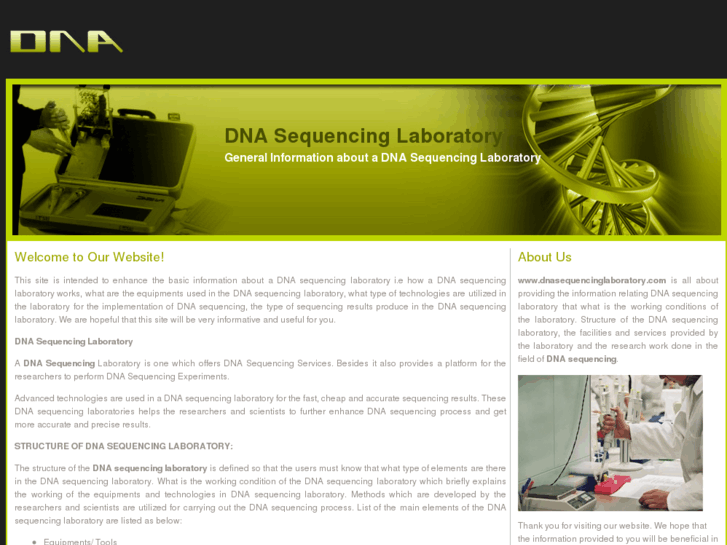 www.dnasequencinglaboratory.com