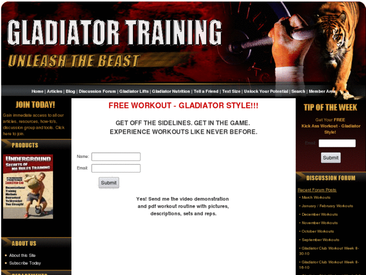 www.gladiatortraining.com