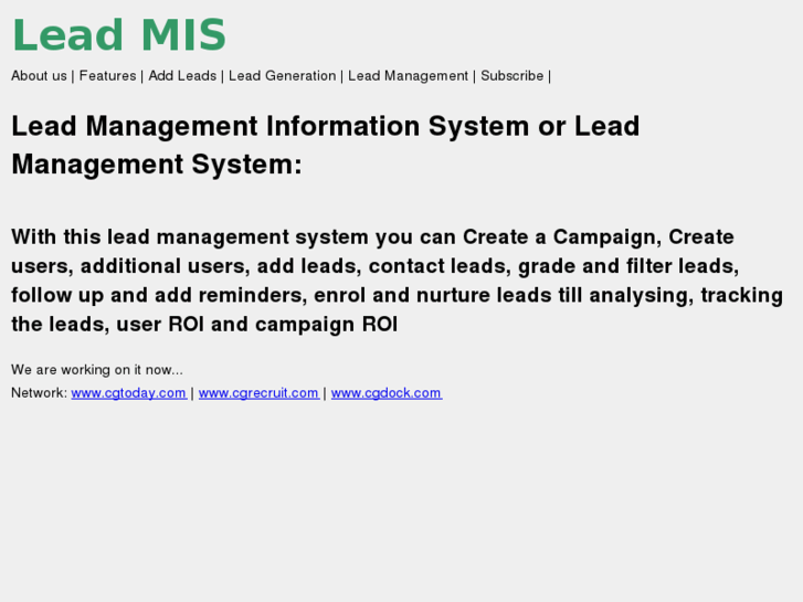 www.leadmis.com