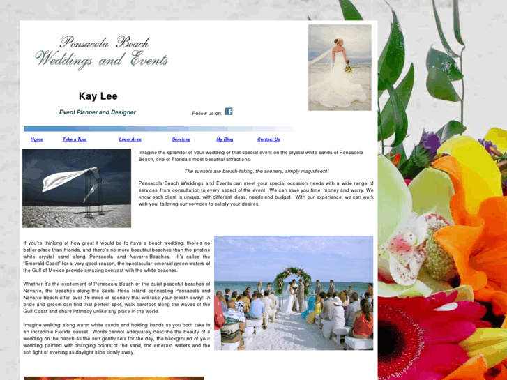 www.pensacolabeachweddingsandevents.com