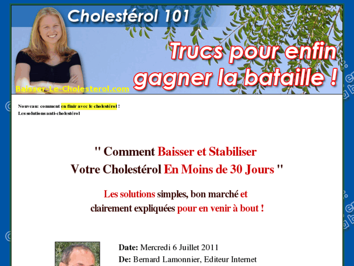 www.baisser-le-cholesterol.com