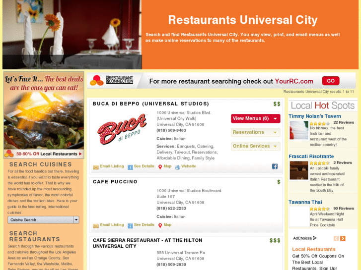 www.restaurantsuniversalcity.com