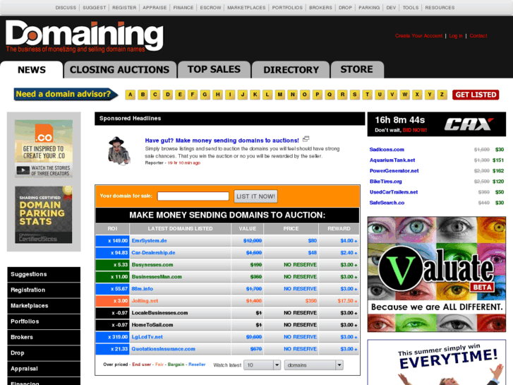 www.domaining.com