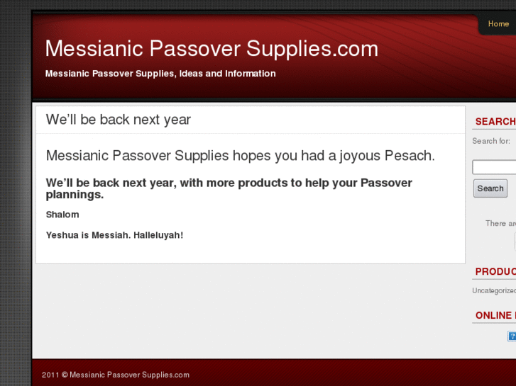 www.messianicpassoversupplies.com