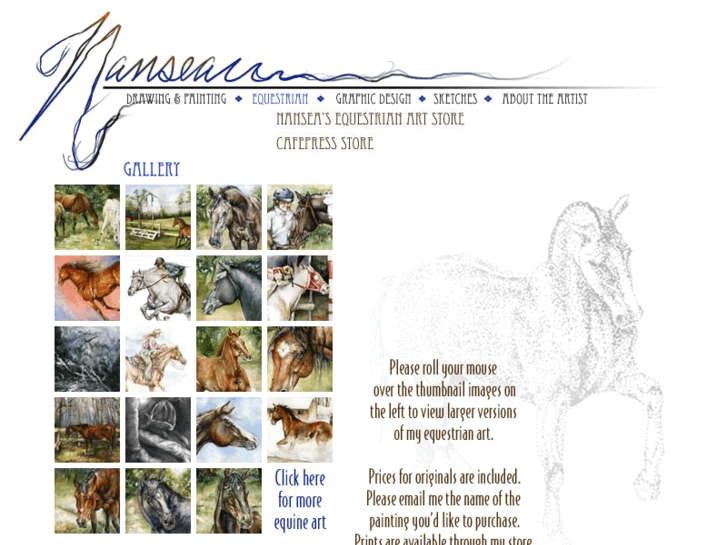 www.nanseaequestrianart.com