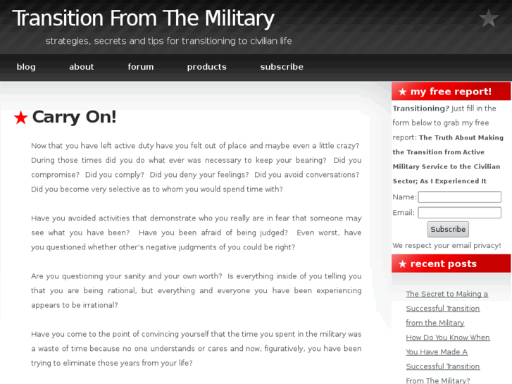 www.transitionfromthemilitary.com