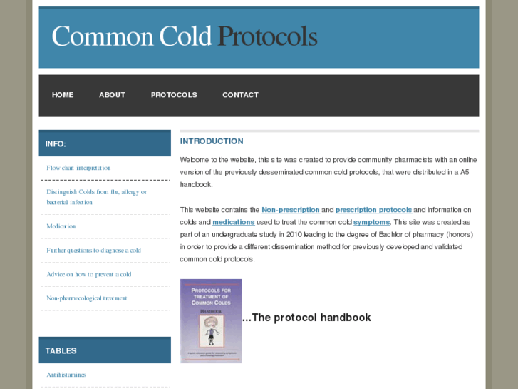 www.commoncoldprotocols.com