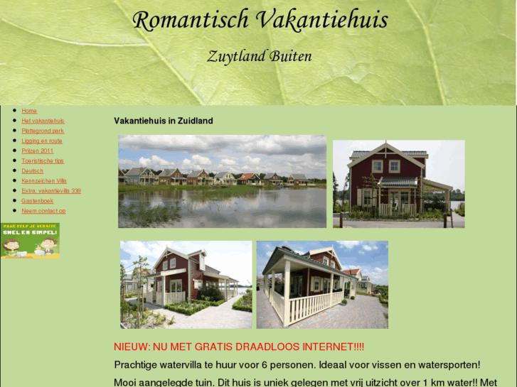 www.vakantiehuisaanwater.com