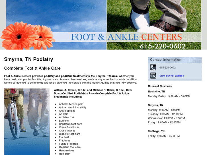 www.nashvillefootandankle.com