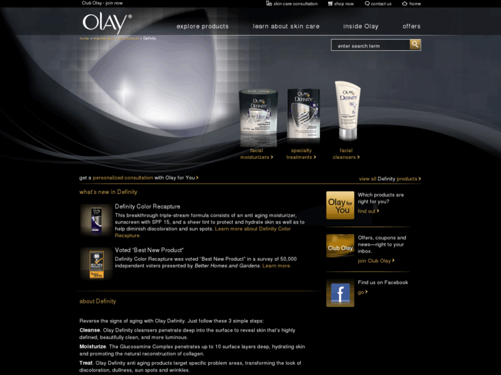 www.olaydefinity.com