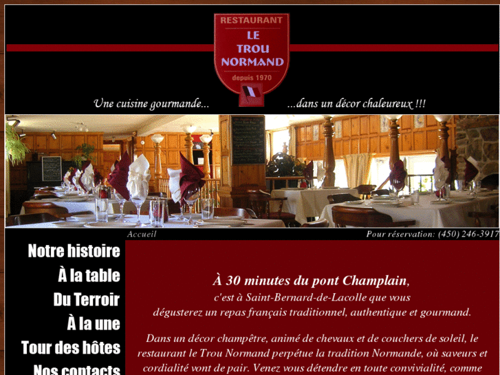 www.restaurantletrounormand.com