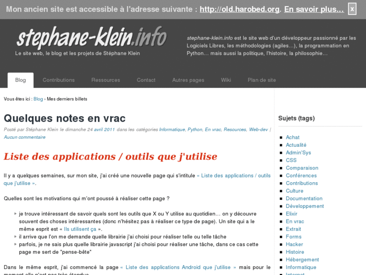 www.stephane-klein.info