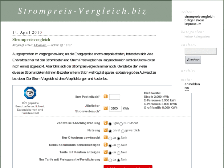 www.strompreis-vergleich.biz