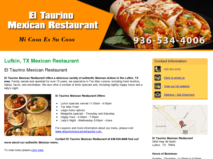www.eltaurinorestaurant.com