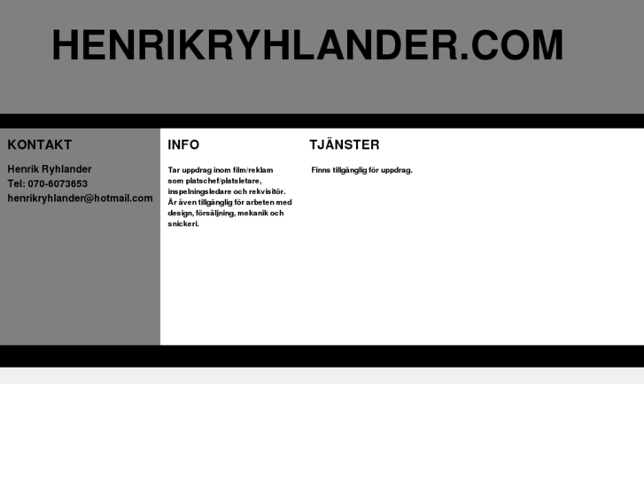 www.henrikryhlander.com