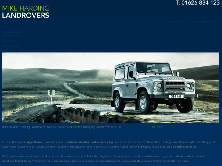 www.mikehardinglandrovers.co.uk