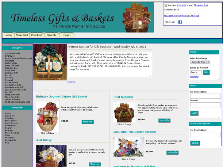 www.timelessgiftsandbaskets.com