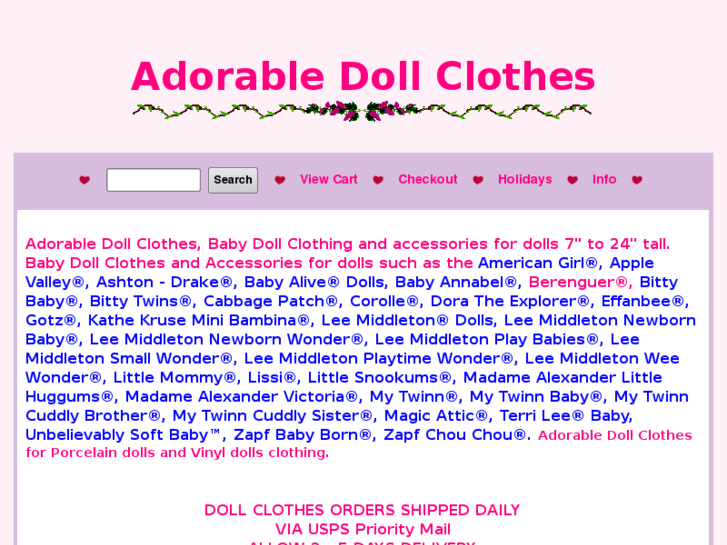 www.adorabledollclothes.com